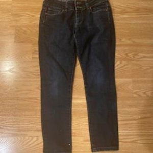 Dark blue paige  jeans.